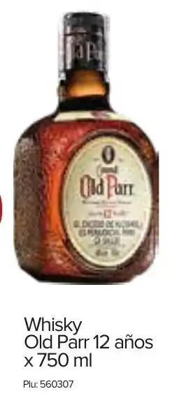 Super Inter Whisky Old Parr 12 años x 750 ml oferta