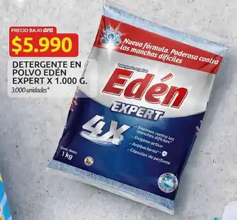 Ara Eden Detergente en Polvo Expert x 1000g oferta