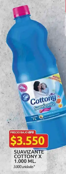 Ara Cottony Suavizante x 1000 ml oferta