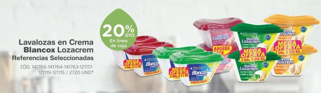 Makro Blancox Lavalozas en Crema Lozacrem oferta