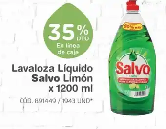 Makro Salvo Lavaloza Liquido Limon x 1200 ml oferta
