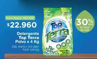 Makro Top Terra Detergente Polvo x 4 kg oferta