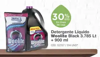 Makro Woolite Detergente Liquido Black 3.785 Lt + 900 ml oferta