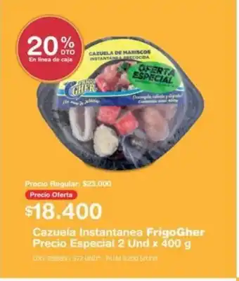 Makro FrigoGher Cazuela Instantanea Especial 2 und x 400g oferta