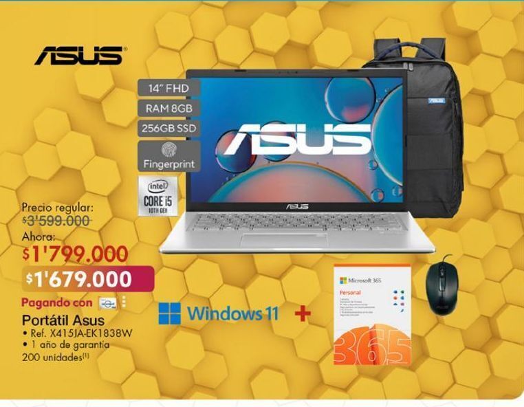 Metro Portatil asus oferta