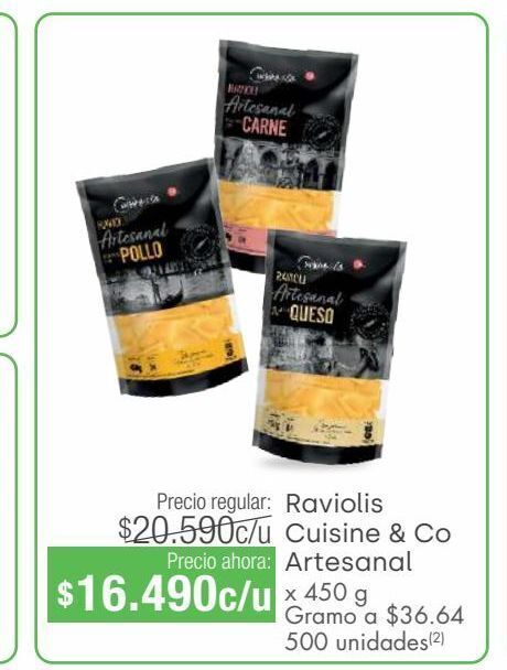 Jumbo Raviolis cuisine & co artesanal oferta