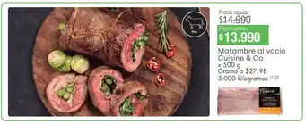 Jumbo Matambre al vacío cuisine & co oferta