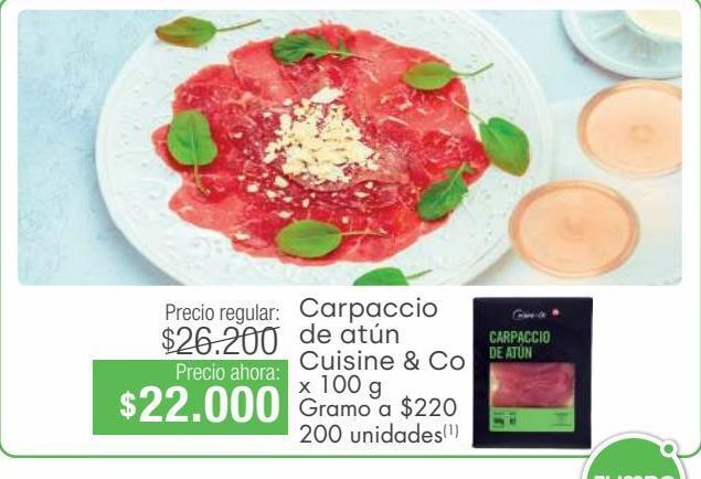 Jumbo Carpaccio de atún cuisine & co oferta