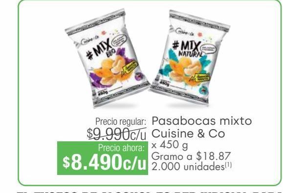 Jumbo Pasabocas mixto cuisine & co oferta