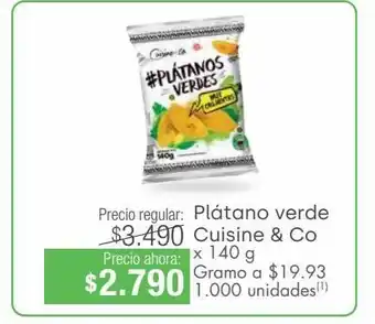 Jumbo Plátano verde cuisine & co oferta