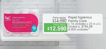 Jumbo Papel higiénico family care oferta