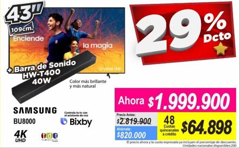 Alkomprar Samsung 4K TV UHD 43" oferta