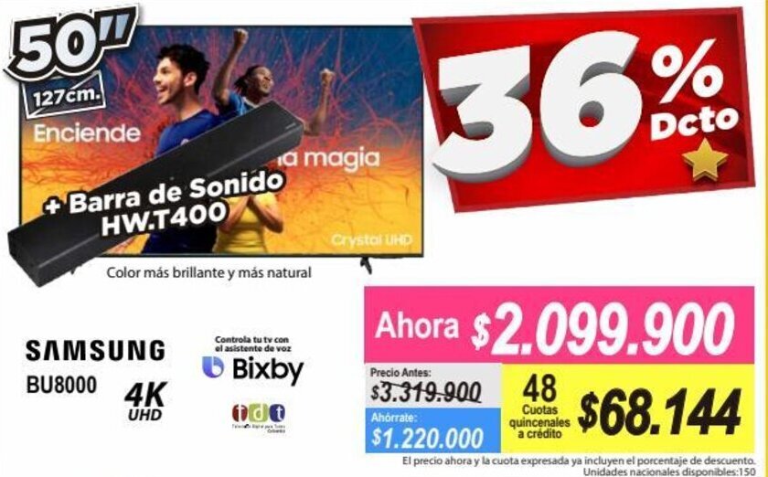 Alkomprar Samsung 4K UHD 50" oferta