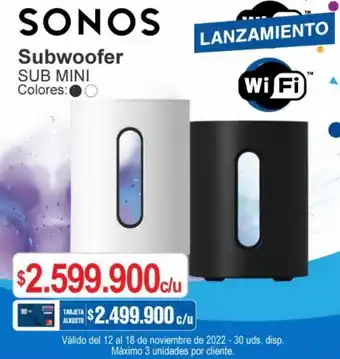 Ktronix Sonos Subwoofer Sub Mini oferta