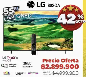 Alkomprar LG ThinQ QNED 55" oferta