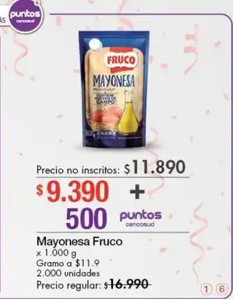 Metro Mayonesa fruco x 1000g oferta