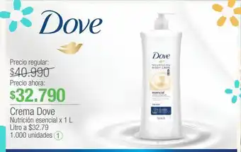 Jumbo Crema corporal dove 1l oferta