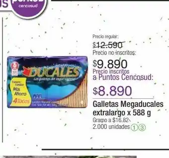 Jumbo Galletas megaducales extralargo x 588 g oferta