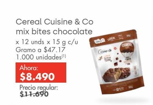 Metro Cereal cuisine & co mix bites chocolate oferta