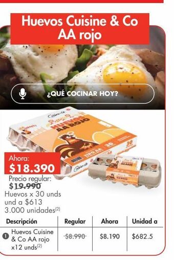 Metro Huevos cuisine & co aa rojo oferta