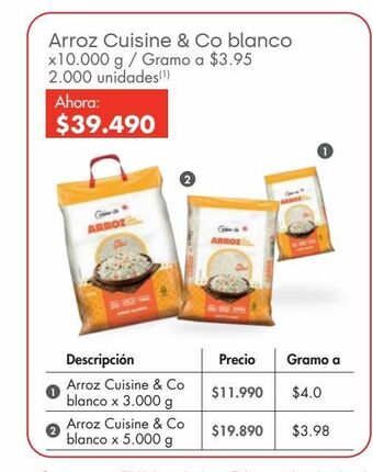 Metro Arroz cuisine & co premium oferta