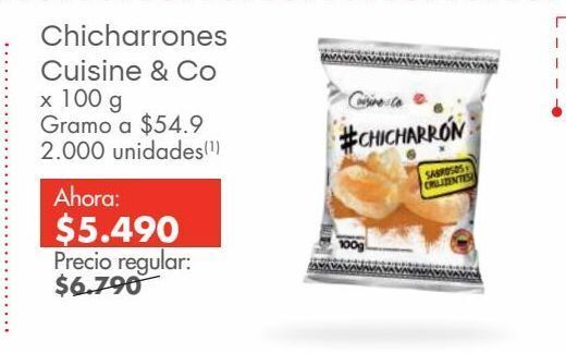 Metro Chicharrones cuisine & co oferta