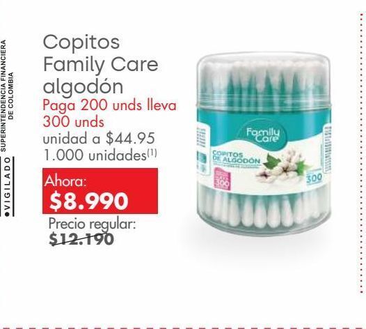 Metro Copitos family care algodón oferta