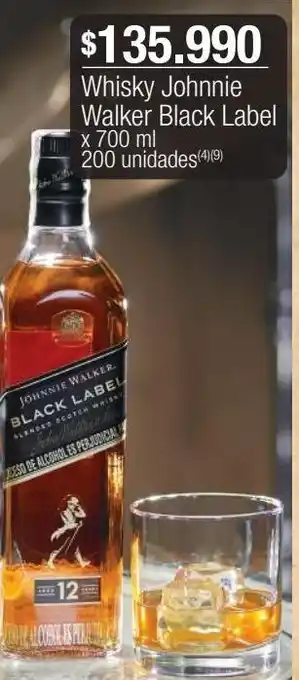 Jumbo Whisky johnnie walker black label x 700 ml oferta