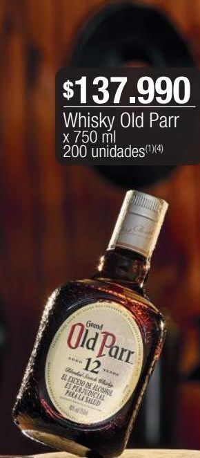 Jumbo Whisky old parr x 750 ml oferta