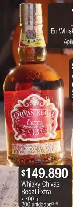 Jumbo Whisky chivas regal extra x 700 ml oferta