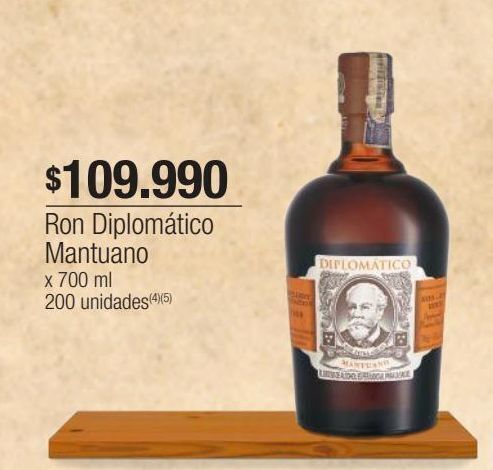 Jumbo Ron diplomático mantuano x 700 ml oferta