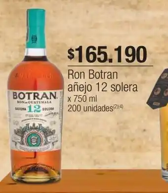 Jumbo Ron botran añejo 12 solera x 750 ml oferta