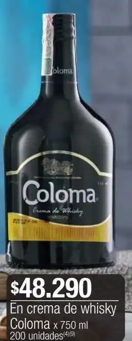 Jumbo En crema de whisky coloma x 750 ml oferta