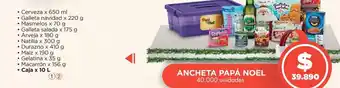 Metro Ancheta papá noel oferta