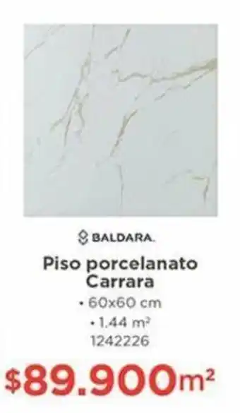 Easy Baldara Piso Porcelanato Carrara 60 x 60cm oferta