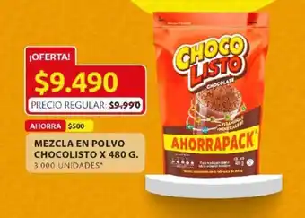 Ara Chocolisto Mezcla en polvo x 480g oferta