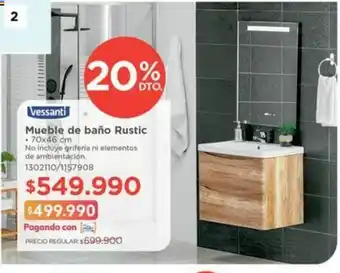 Easy Vessanti Mueble de baño Rustic oferta