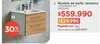 Easy Vessanti Mueble de baño Jamaica 60 x 46 x 45 cm oferta