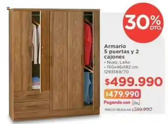 Easy Armario 5 puertas y 2 cajones oferta