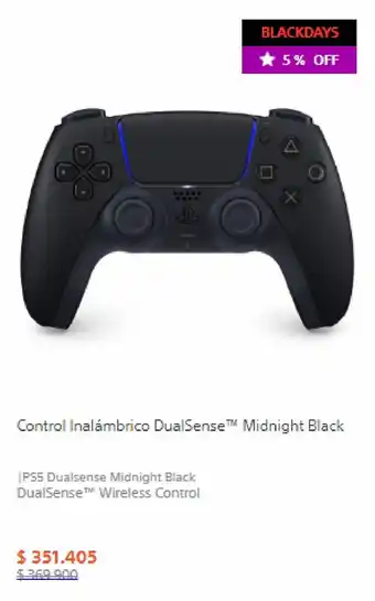 Sony Sony Control Inalambrico DualSense™ Midnight Black oferta
