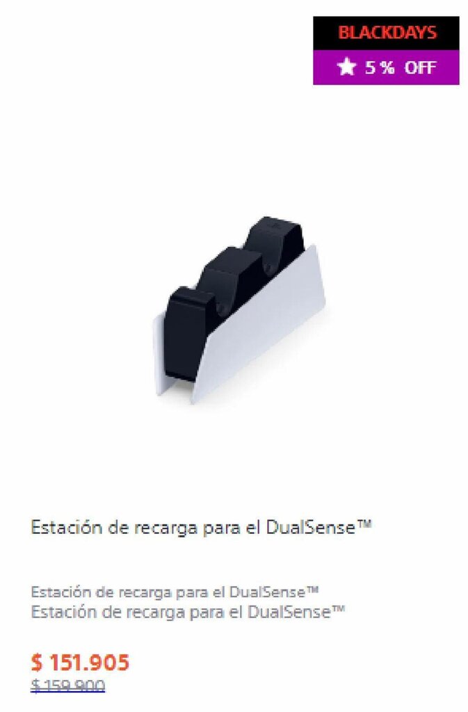 Sony Sony Estacion de recarga para el Dualsense™ oferta