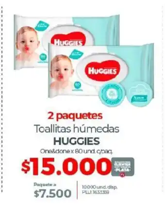 Olímpica Huggies Toallitas humedas oferta