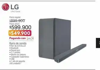 Jumbo Barra de sonido lg oferta