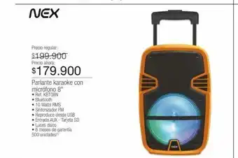 Jumbo Parlante karaoke con micrófono 8" oferta