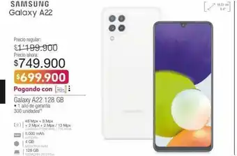Jumbo Galaxy a22 128 gb oferta
