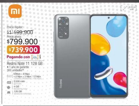 Jumbo Redmi note 11 128 gb oferta