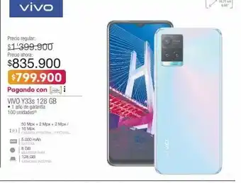 Jumbo Vivo y33s 128 gb oferta