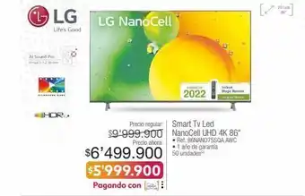 Jumbo Smart tv led nanocell uhd 4k 86" oferta