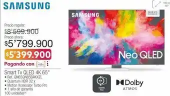 Jumbo Smart tv qled 4k 65" oferta