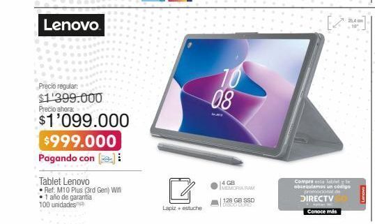 Jumbo Tablet lenovo oferta